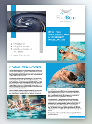 Flyer Design by YourLogoMaster for www.floatbern.ch | Design: #31472977