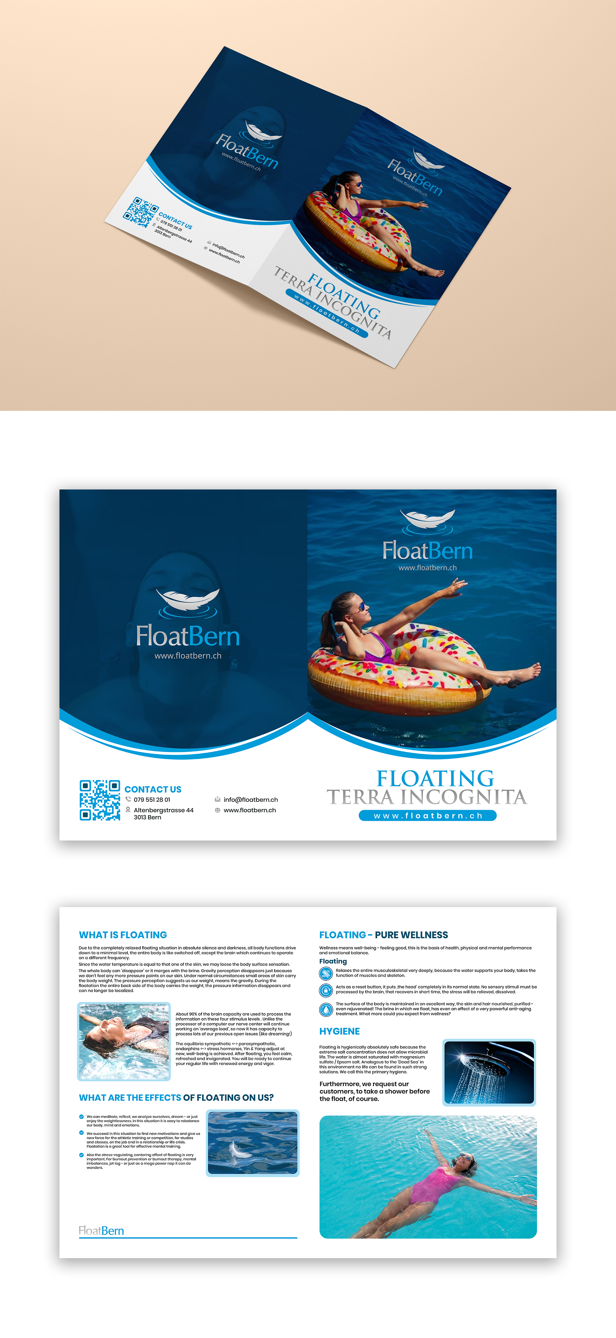 Flyer-Design von debdesign für www.floatbern.ch | Design #31462815