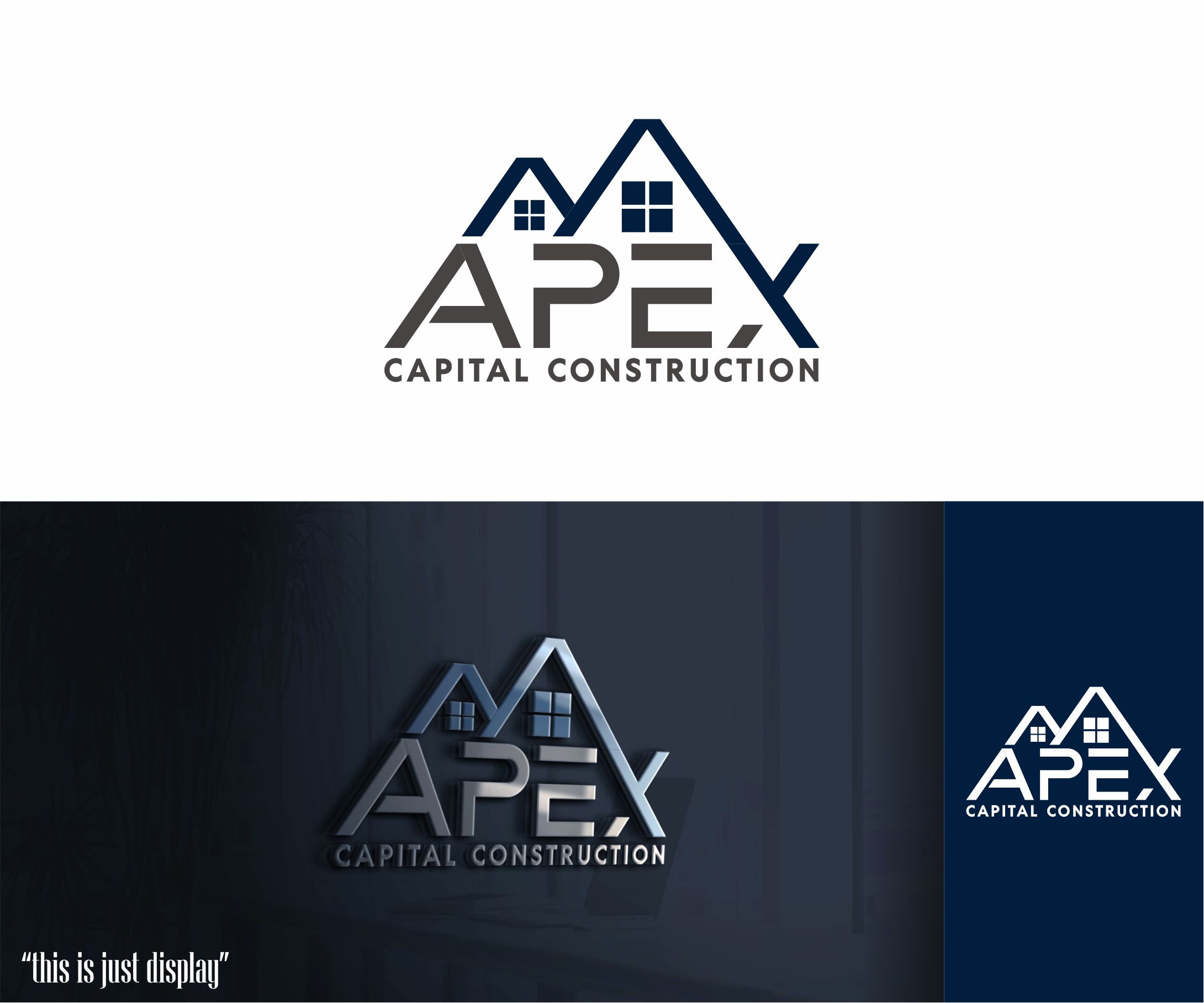 Logo Design by alkaline for APEX Capital Construction  | Design #31461906