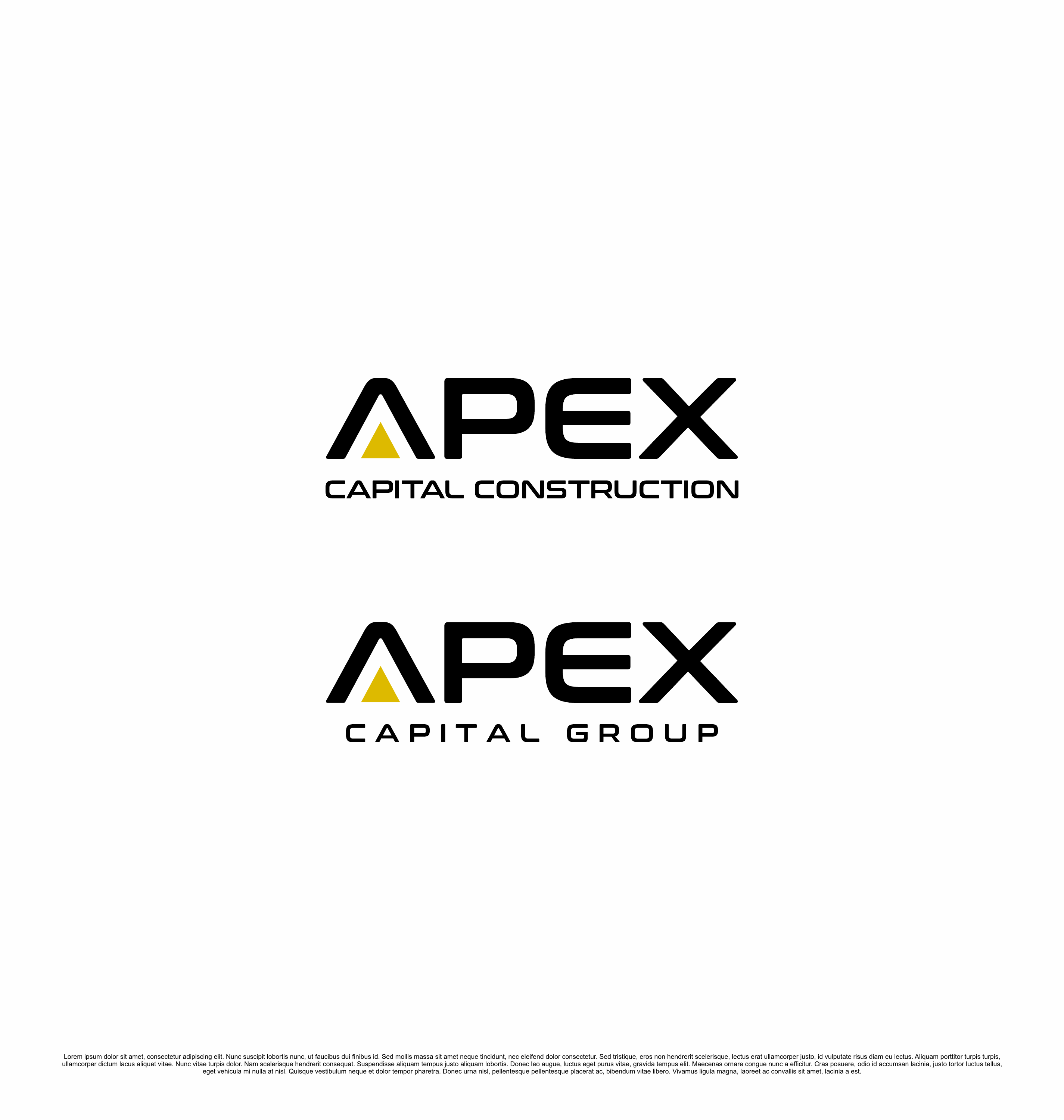 Logo-Design von saesean für APEX Capital Construction  | Design #31461604