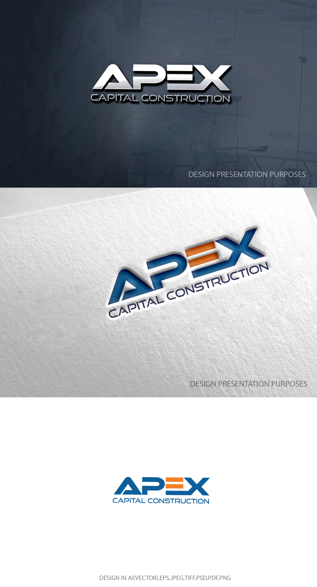 Logo-Design von zebronicgraphic für APEX Capital Construction  | Design #31455002