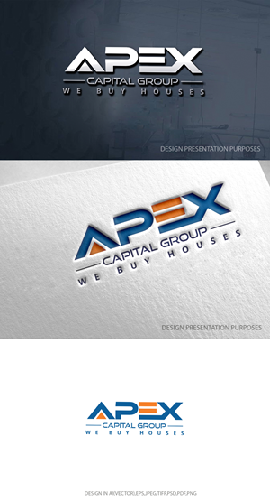 Logo Design by zebronicgraphic for APEX Capital Construction  | Design: #31455107