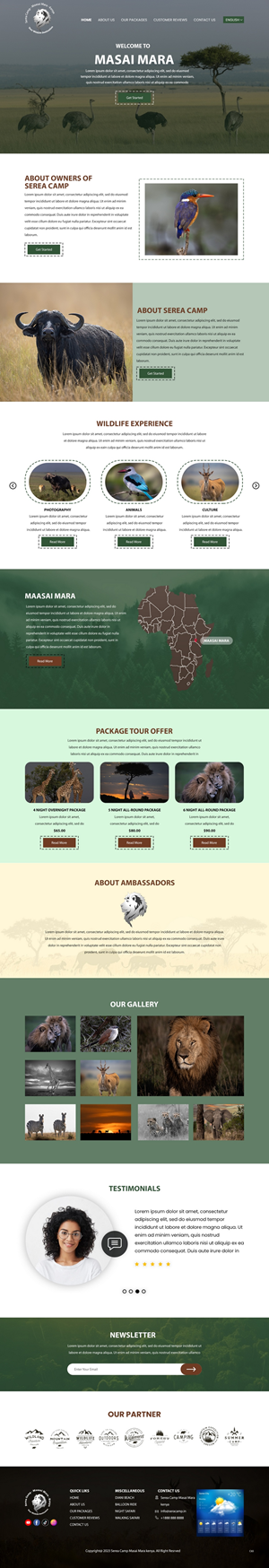WordPress-Design von pb für Serea Camp / Nature Travel As | Design: #31477054
