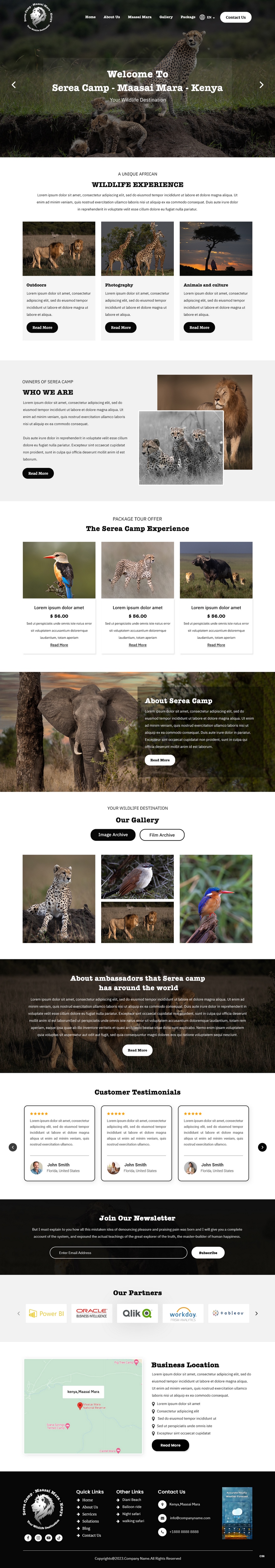 Diseño Wordpress por pb para Serea Camp / Nature Travel As | Diseño #31477057