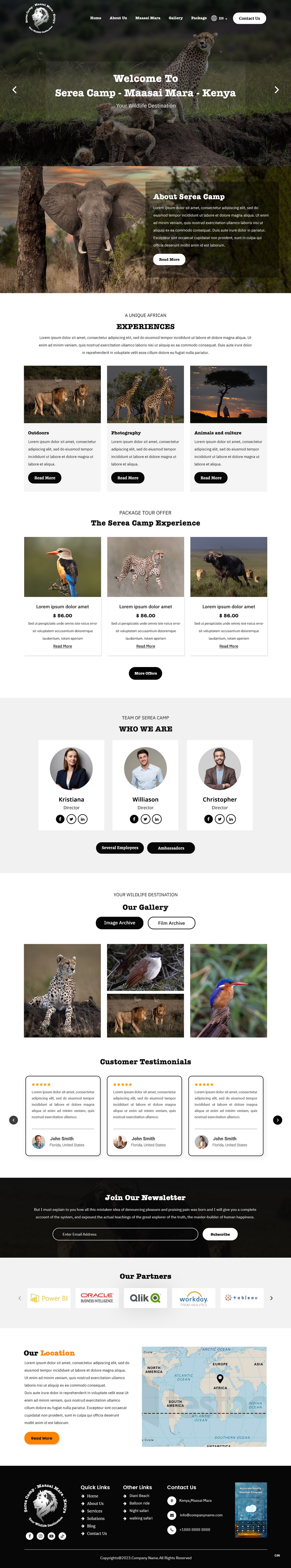 WordPress-Design von pb für Serea Camp / Nature Travel As | Design #31568968