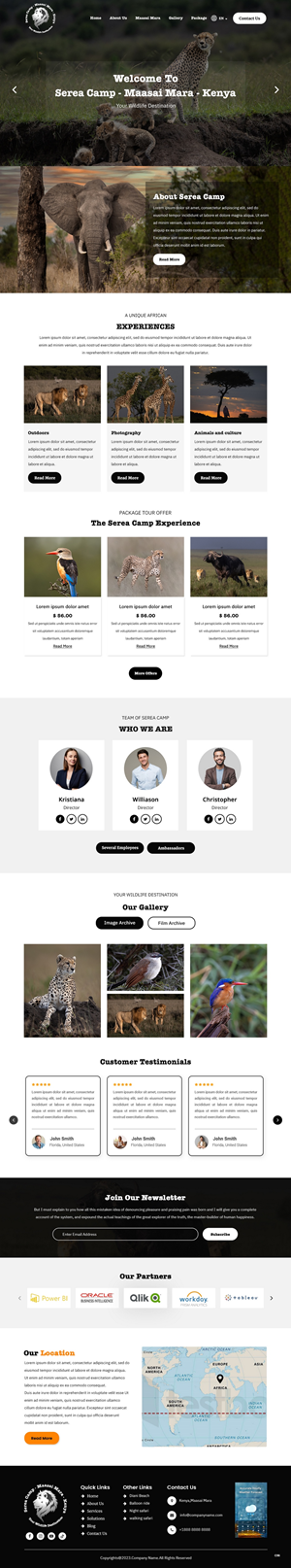 WordPress-Design von pb für Serea Camp / Nature Travel As | Design: #31568968