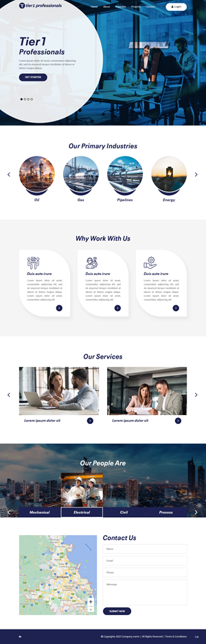 Web-Design von pb für Tier 1 Professionals | Design #31470836
