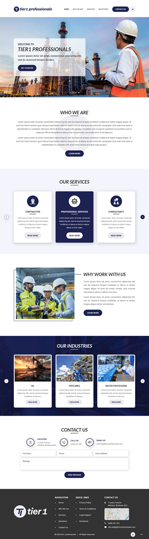 Web-Design von pb für Tier 1 Professionals | Design: #31470837