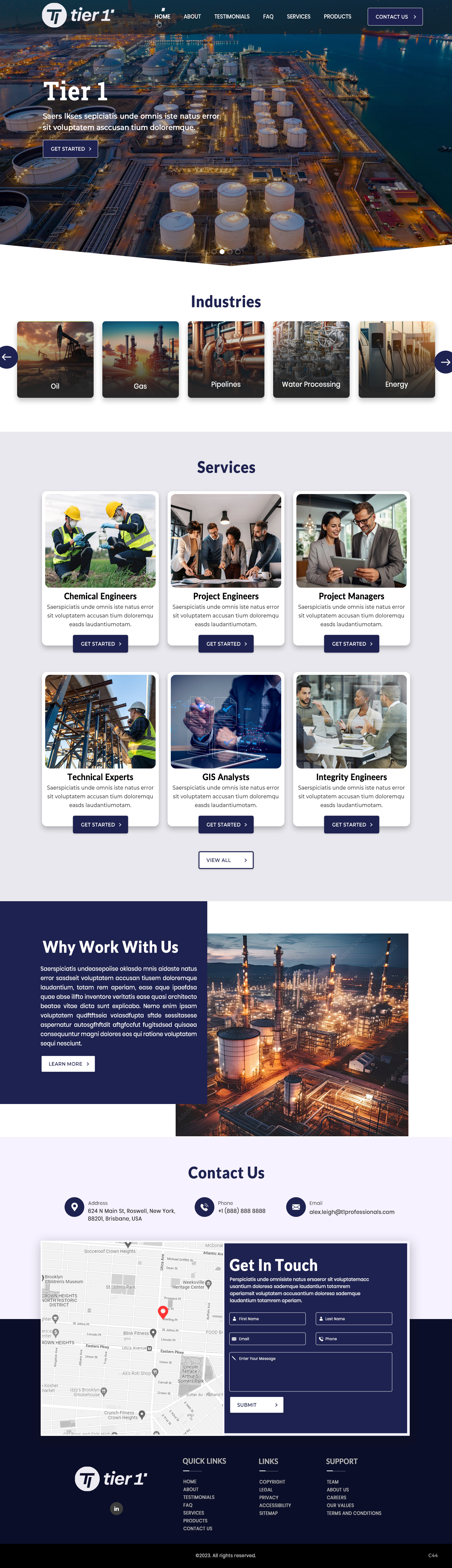 Web Design by pb for Tier 1 Professionals | Design #31470839