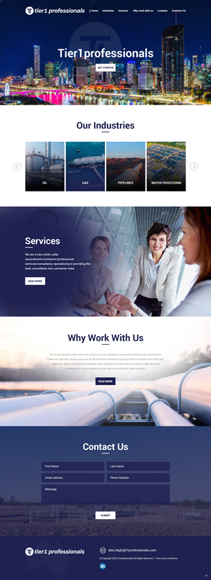 Web-Design von pb für Tier 1 Professionals | Design: #31470840