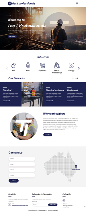 Web-Design von pb für Tier 1 Professionals | Design: #31470844