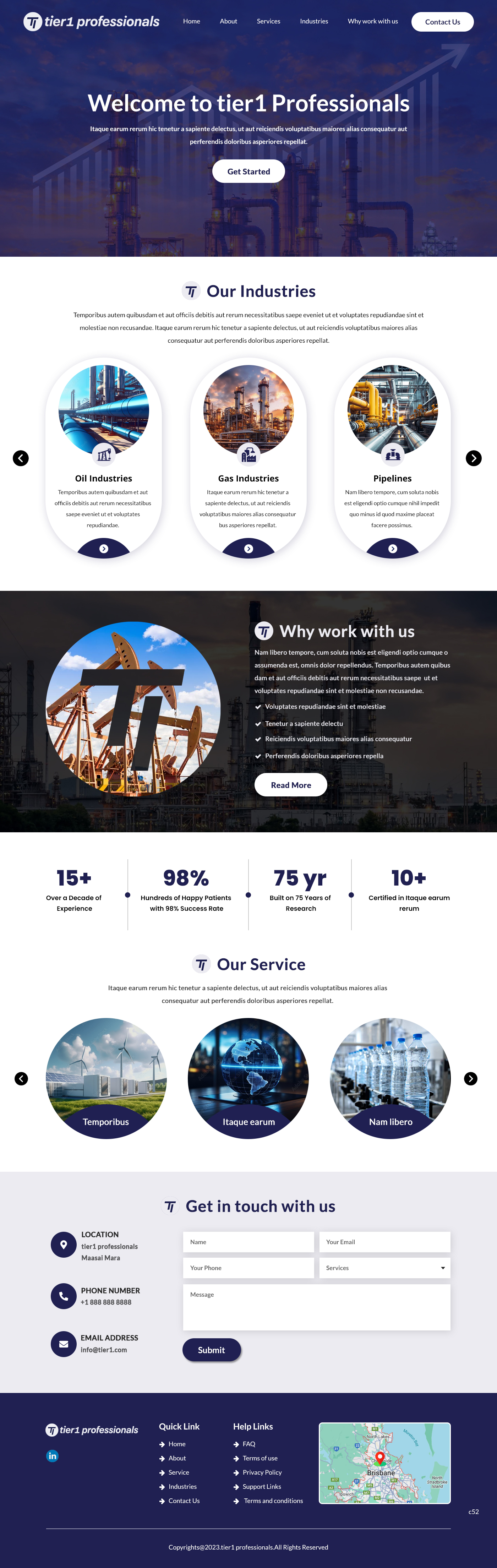 Web Design by pb for Tier 1 Professionals | Design #31470846