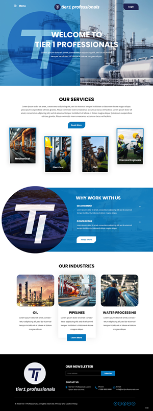 Web-Design von pb für Tier 1 Professionals | Design: #31470847
