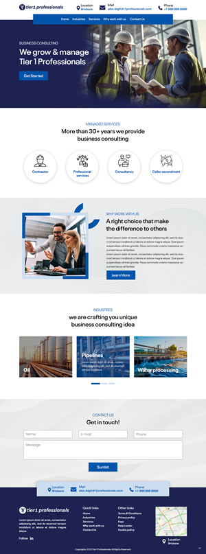 Web-Design von pb für Tier 1 Professionals | Design: #31477080