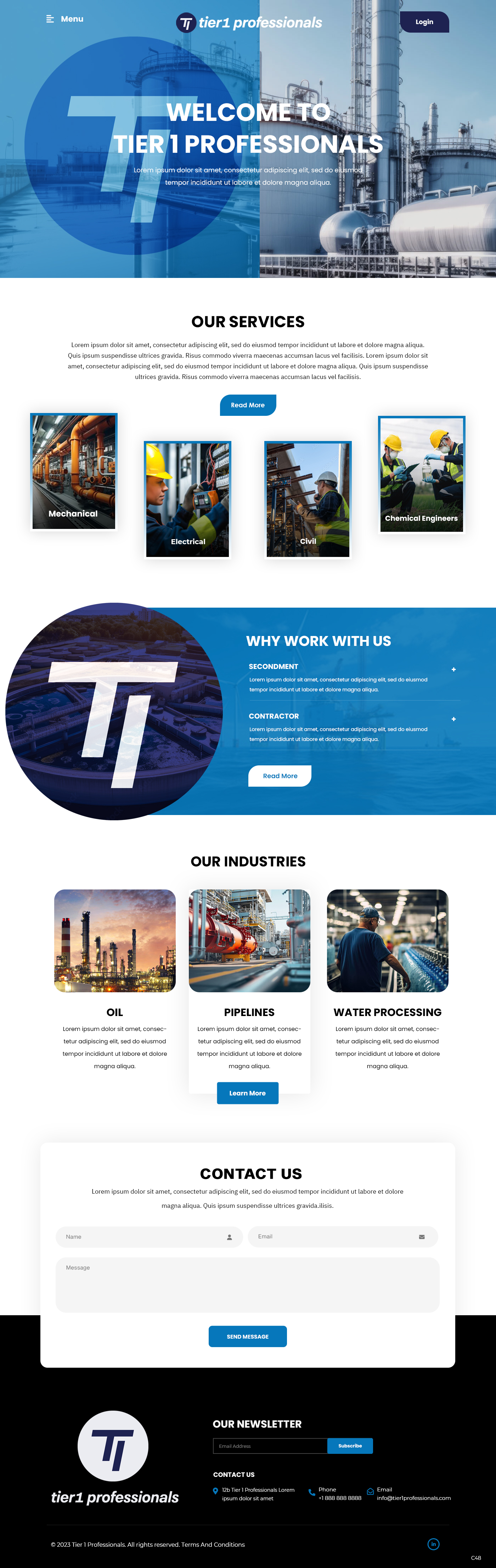 Web Design by pb for Tier 1 Professionals | Design #31477081