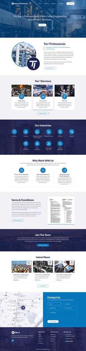 Web Design by Sbss for Tier 1 Professionals | Design: #31476406
