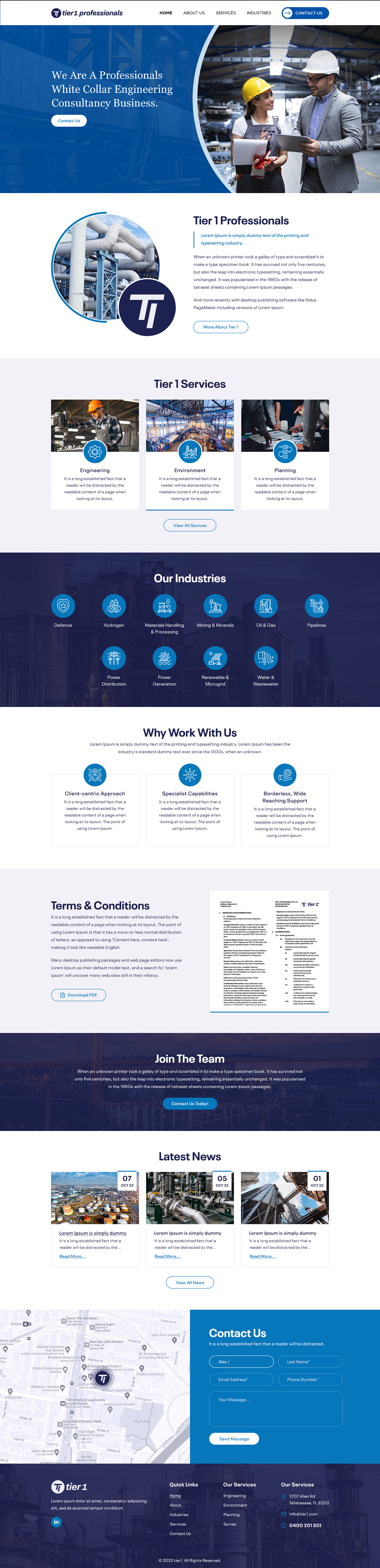 Web Design par Sbss pour Tier 1 Professionals | Design #31476407