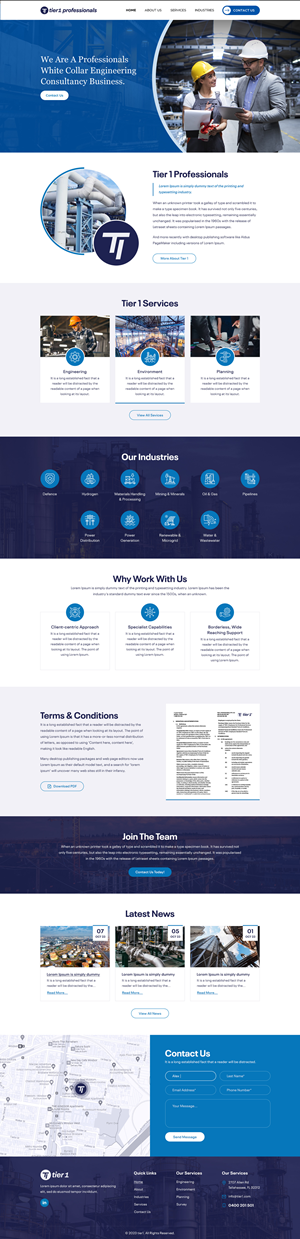 Web Design by Sbss for Tier 1 Professionals | Design: #31476407