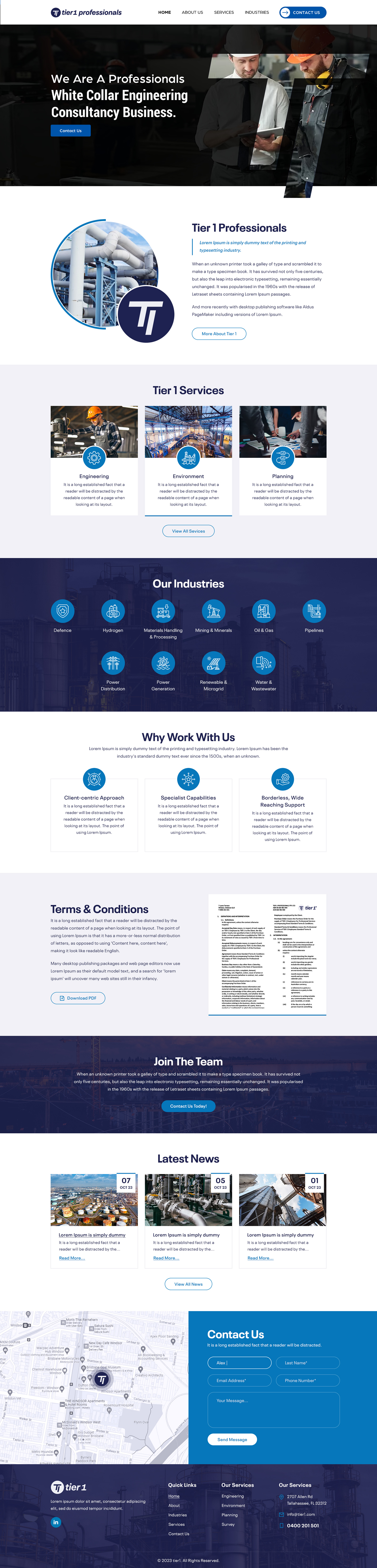 Web Design par Sbss pour Tier 1 Professionals | Design #31476408