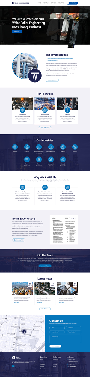 Web Design by Sbss for Tier 1 Professionals | Design: #31476408