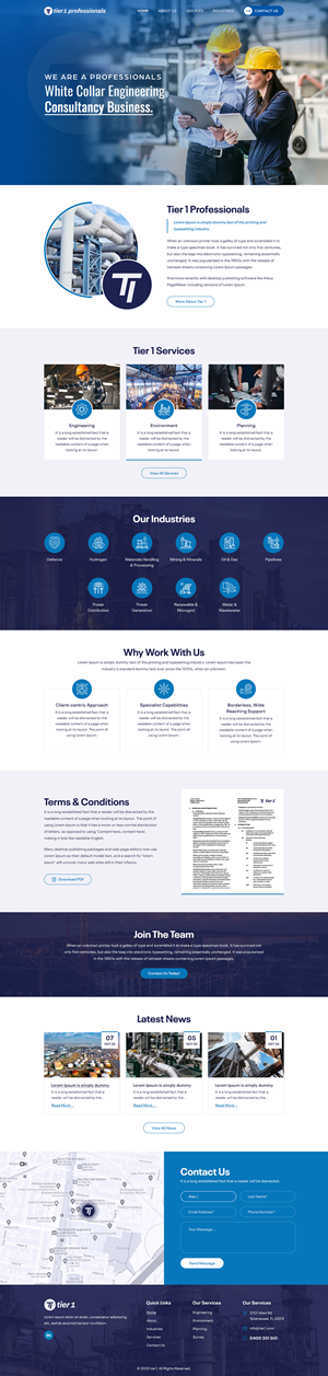 Web Design by Sbss for Tier 1 Professionals | Design: #31476409