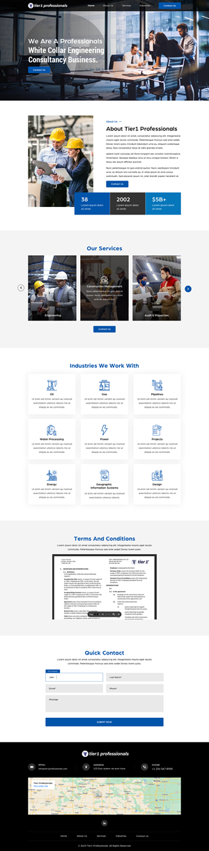 Web Design by Sbss for Tier 1 Professionals | Design: #31485416