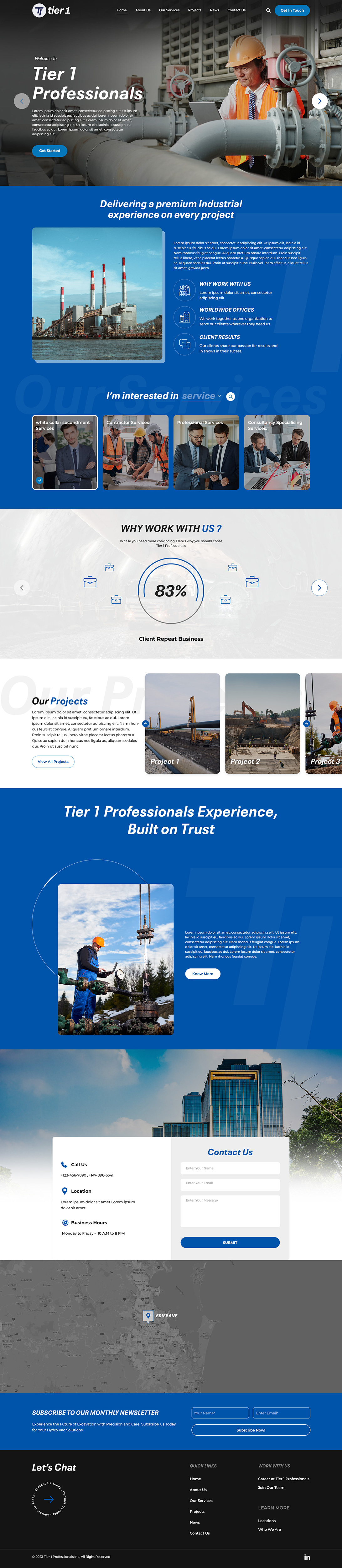 Web Design by creative.bugs for Tier 1 Professionals | Design #31474860