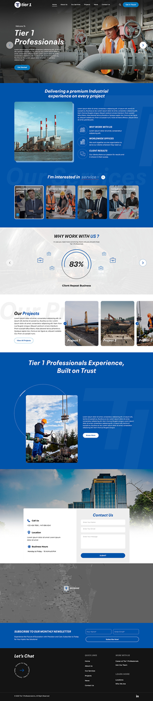 Web Design by creative.bugs for Tier 1 Professionals | Design: #31474860