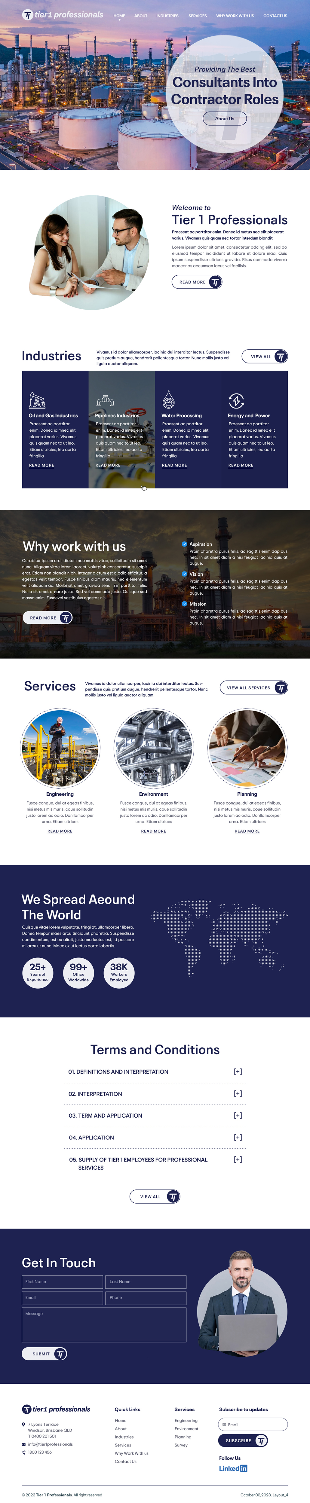 Web-Design von sai.designer87 für Tier 1 Professionals | Design #31469789