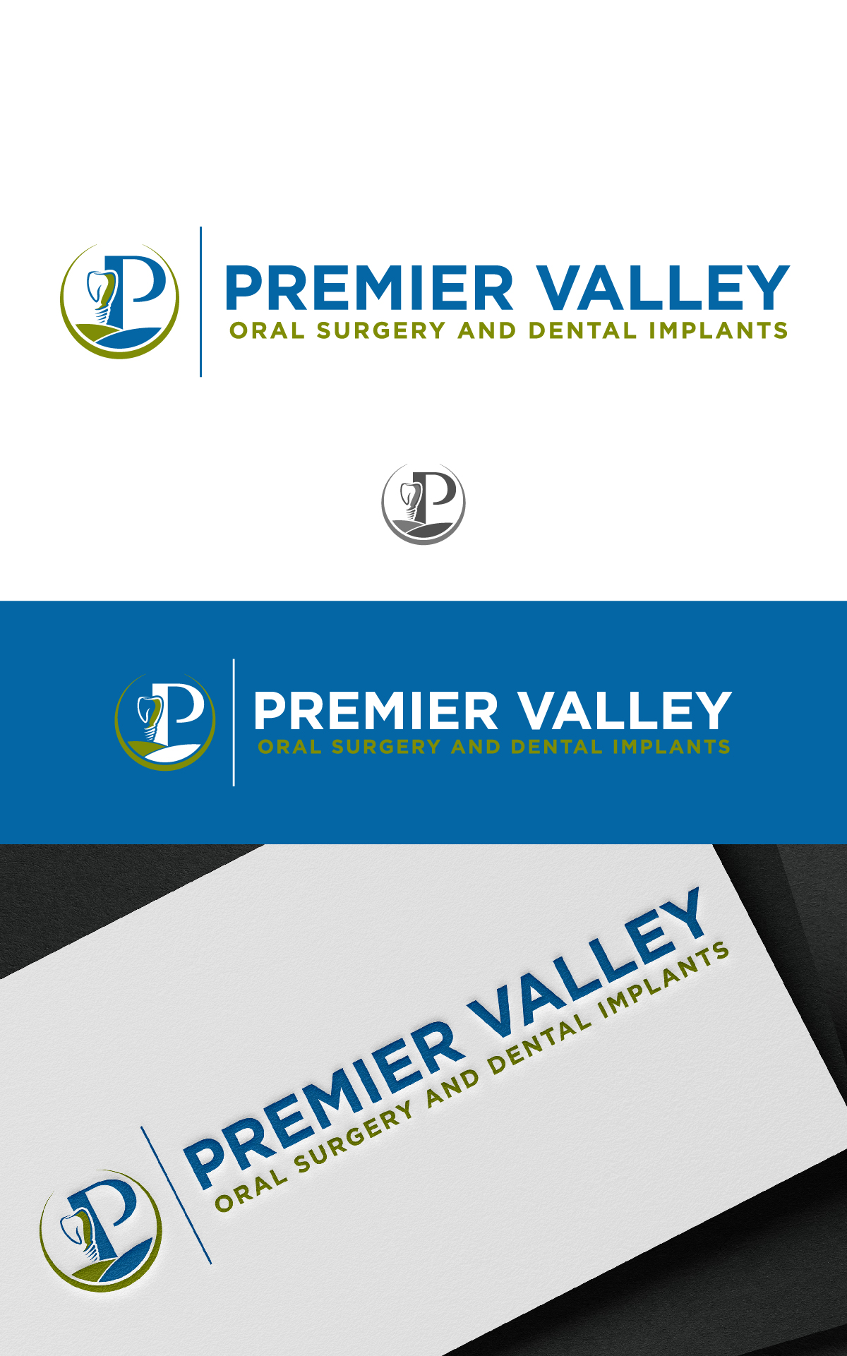 Serious, Professional Logo Design for Premier Valley Oral Surgery and