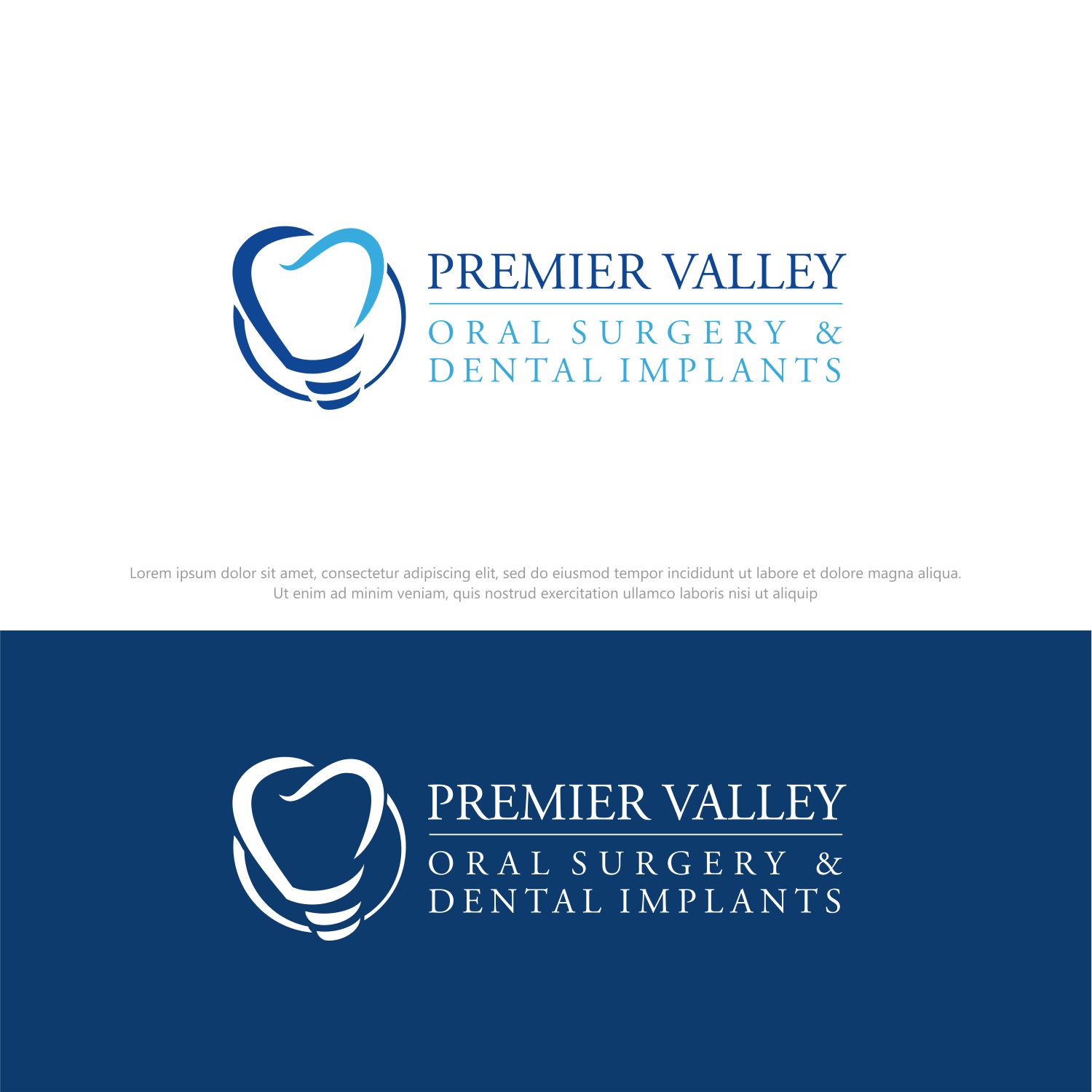 Serious, Professional Logo Design for Premier Valley Oral Surgery and