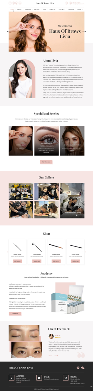 Web Design by pb for this project | Design: #31470750
