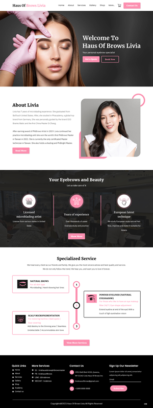 Web Design by pb for this project | Design: #31470751