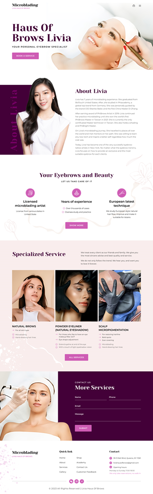 Web Design by *mary for this project | Design: #31482513