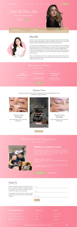 Diseño Web por Taufik H para este proyecto | Diseño #31511683