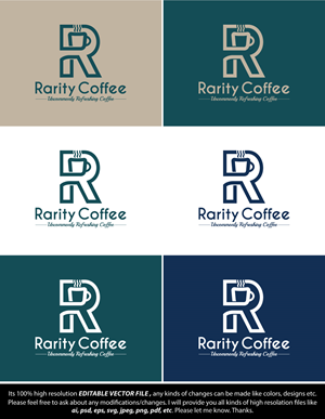 Diseño de Logo por FireflyArt para Rarity Coffee | Diseño: #31498553