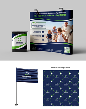 Restoration health care trade show booth design