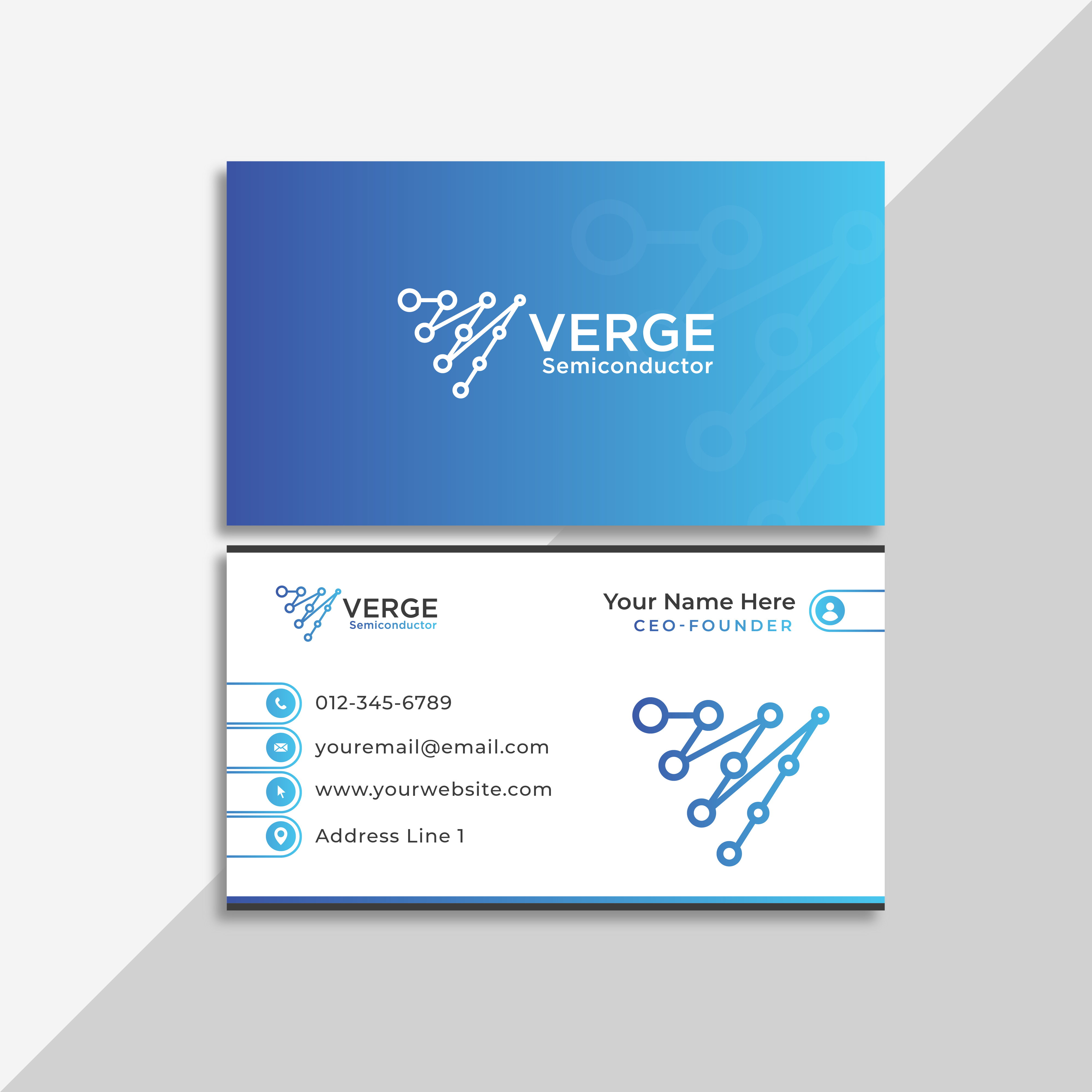 Business Card Design by Harold C for Verge Semiconductor | Design: #31608578