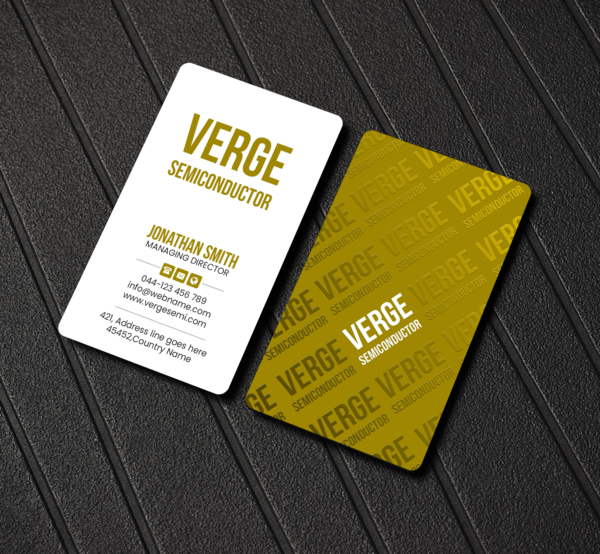 Business Card Design by Creations Box 2015 for Verge Semiconductor | Design #31475002