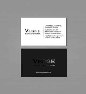 Business Card Design by Creations Box 2015 for Verge Semiconductor | Design: #31475003