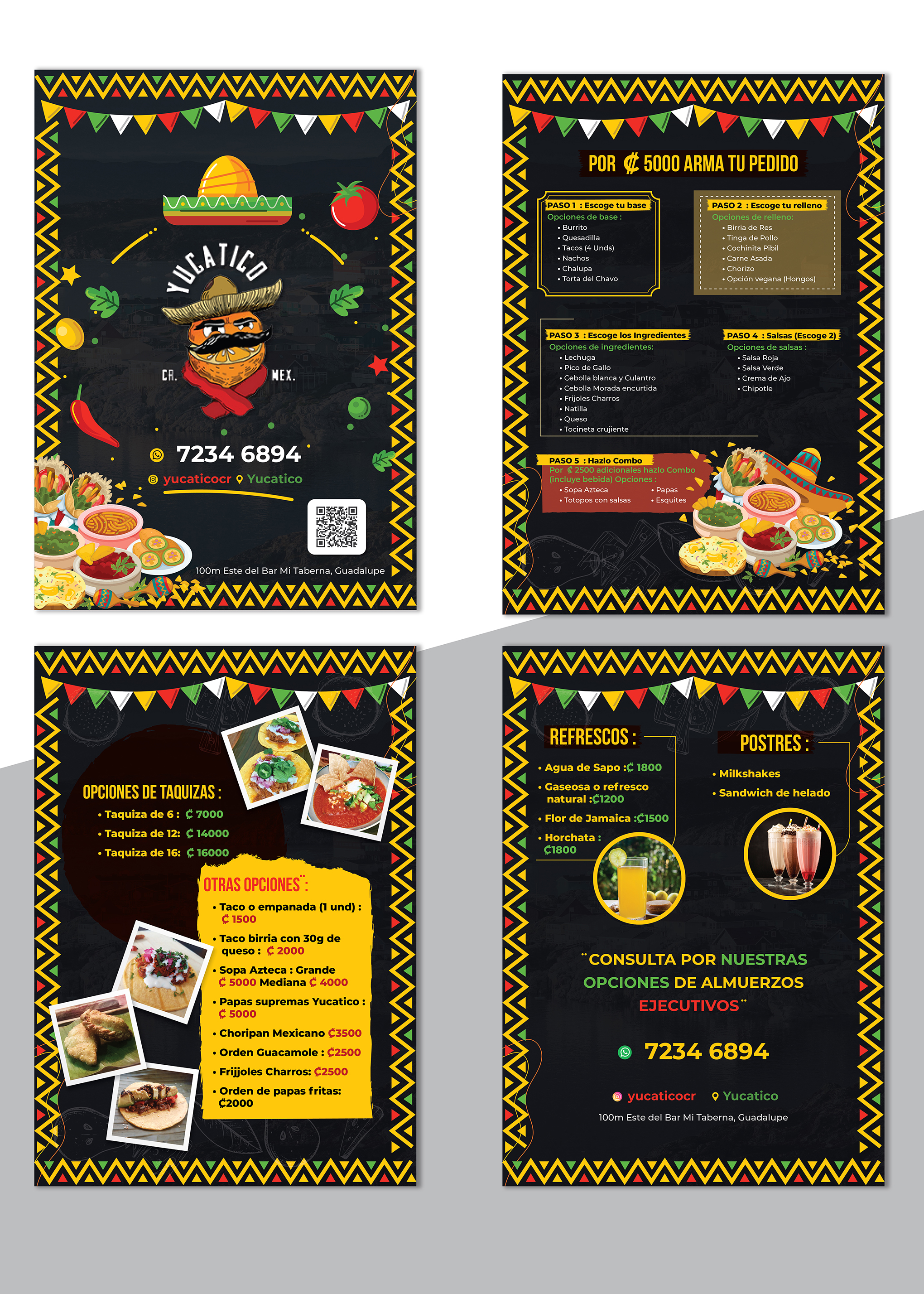 Menu Design by creativemood438 for Yucatico | Design #31535233