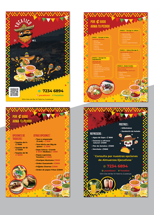 Menu Design by creativemood438 for Yucatico | Design: #31535234