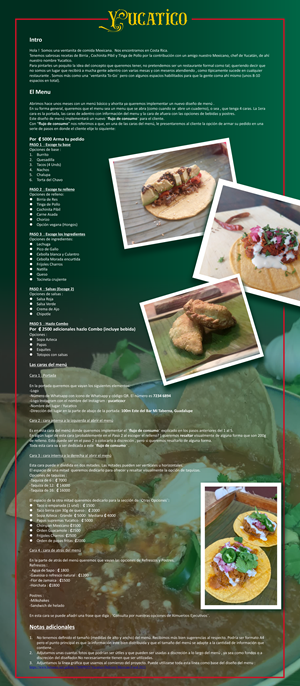 Menu Design by pa2pat