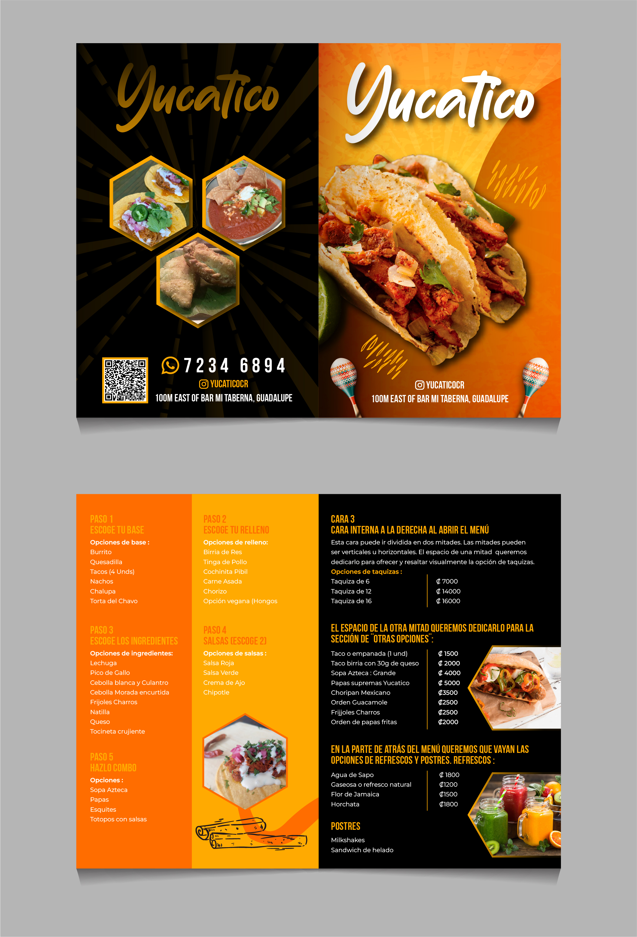 Menü-Design von 3Guys für Yucatico | Design #31538941