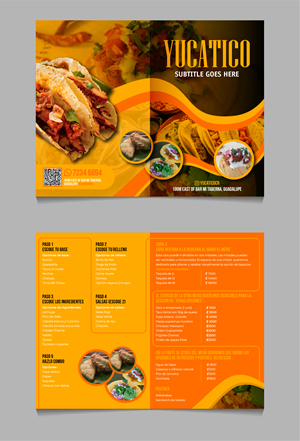 Menu Design by 3Guys for Yucatico | Design: #31546716