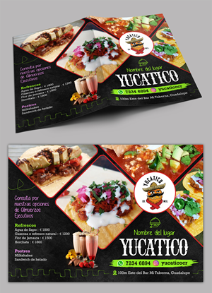 Menu Design by SAI DESIGNS for Yucatico | Design: #31563150