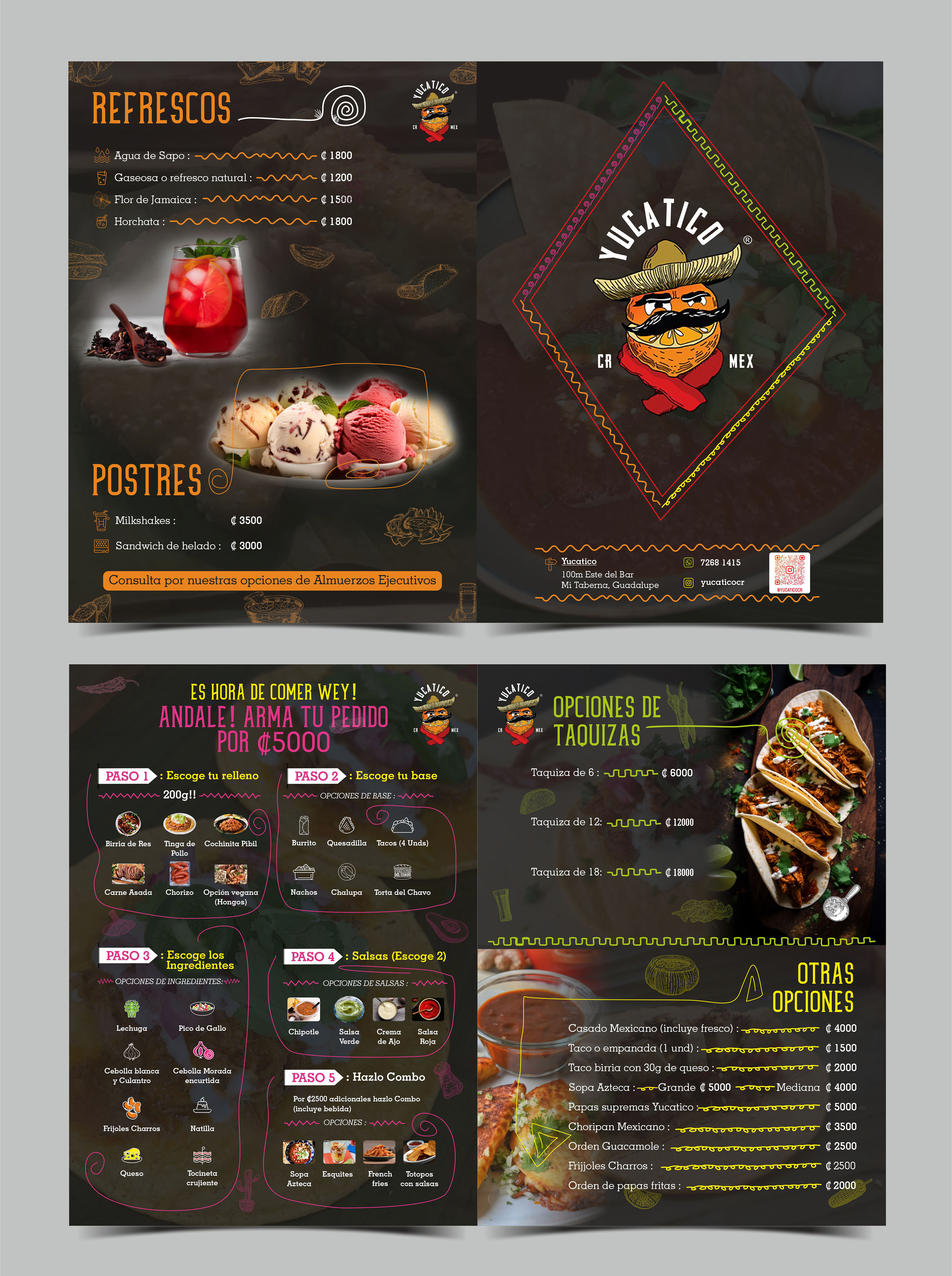 Design de Menu par Fine Graphics House pour Yucatico | Design #31578789
