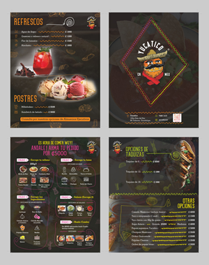 Menu Design by Fine Graphics House for Yucatico | Design: #31628484