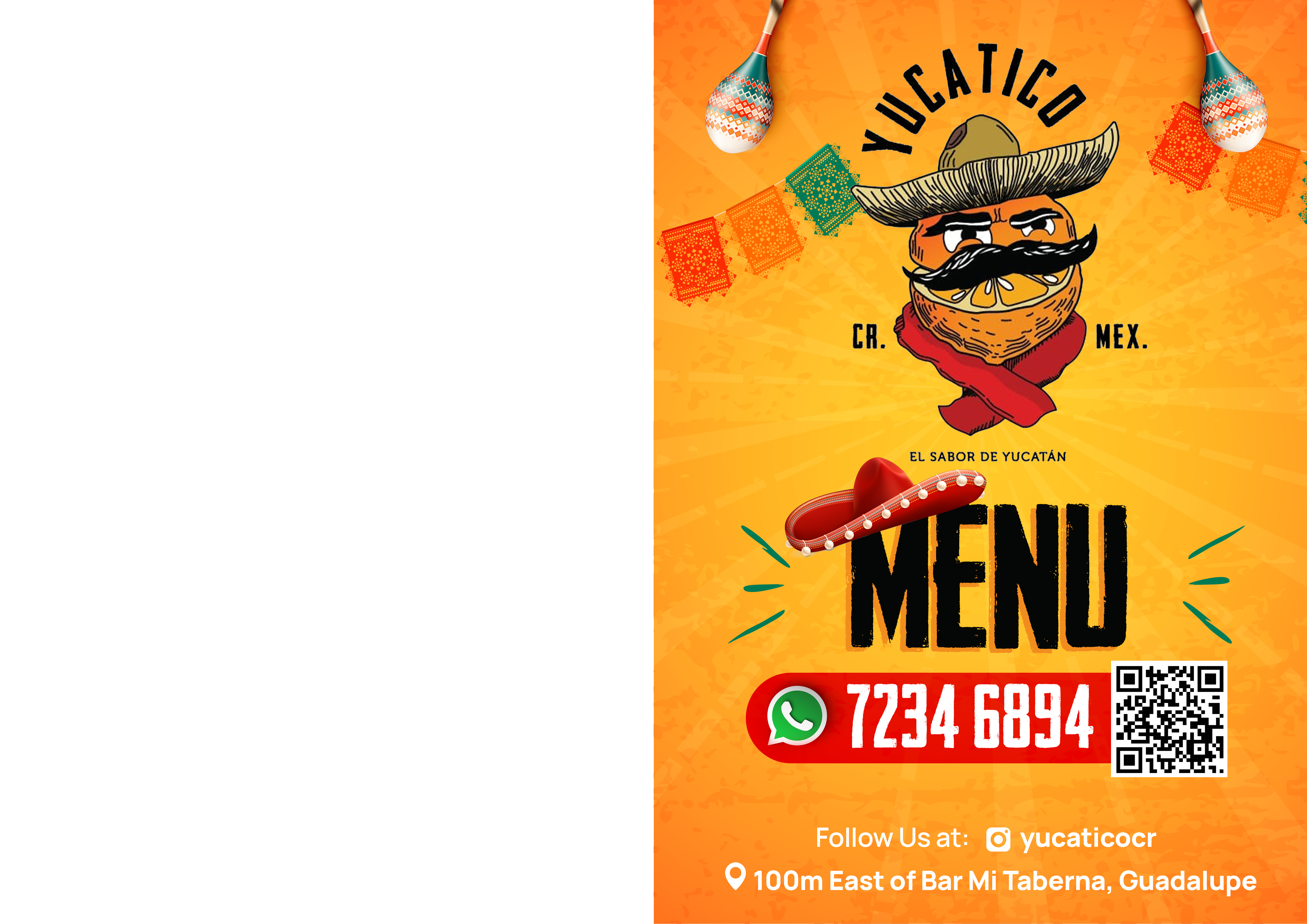 Menü-Design von Graphic Guy für Yucatico | Design #31538171