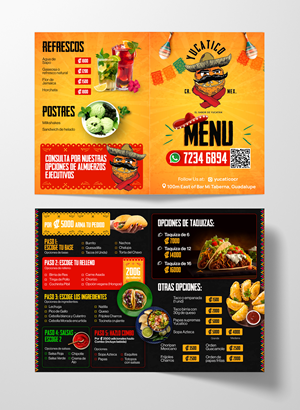 Design de Menu par Graphic Guy pour Yucatico | Design #31545735